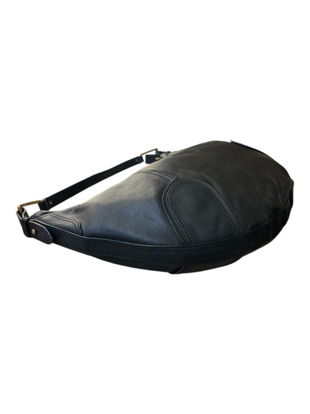 Cole Haan Black Leather Hobo Shoulder Hand Bag - Picture 8 of 13